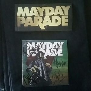 Other Autographed Mayday Parade Cd Booklet Mp Sticker Poshmark